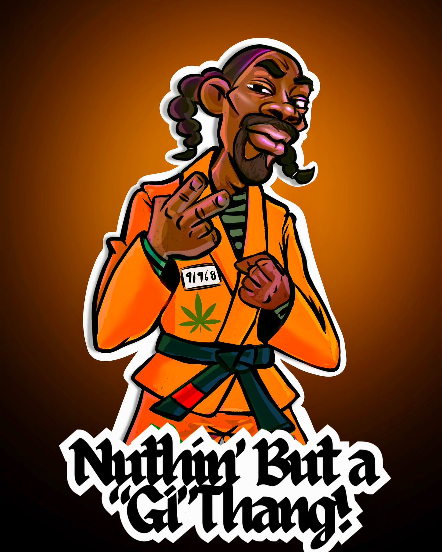 Snoop Dogg “Nuthin' but a 'GI' thang” Vinyl sticker